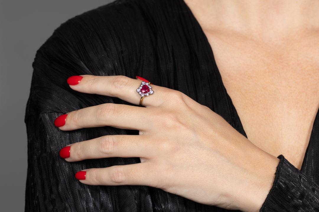 Ruby Heart Bubble Bath Ring