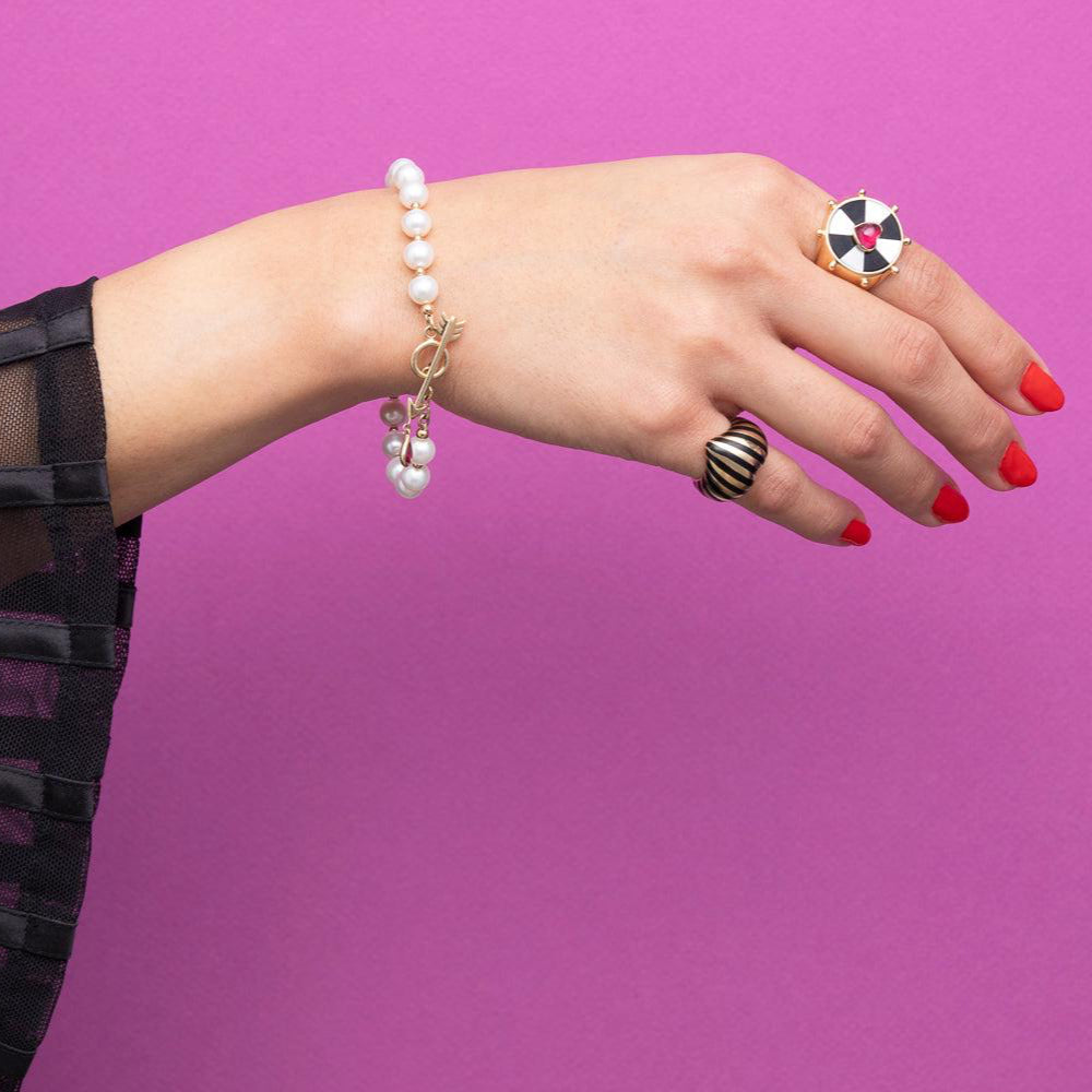 Bullseye Heart Ring