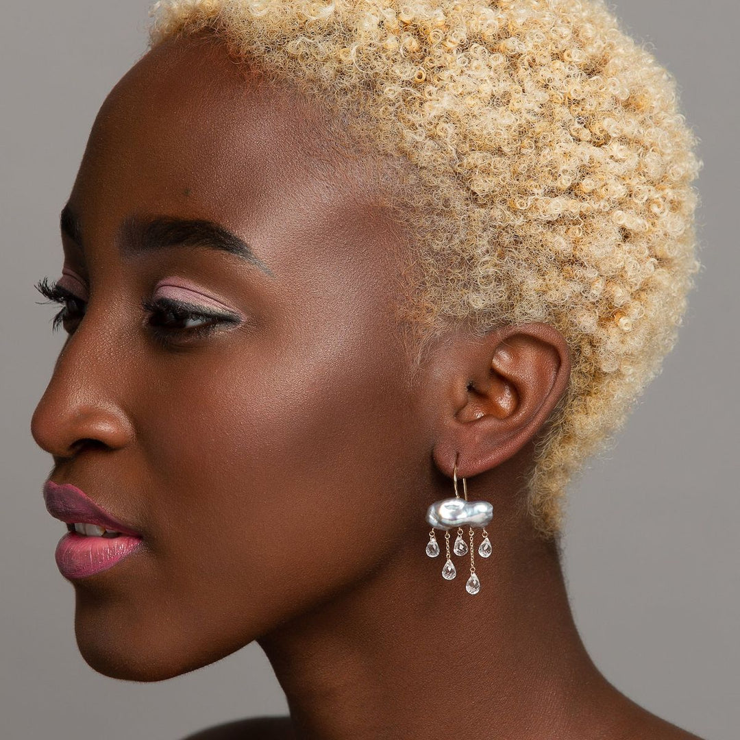 Grey Monsoon Earrings