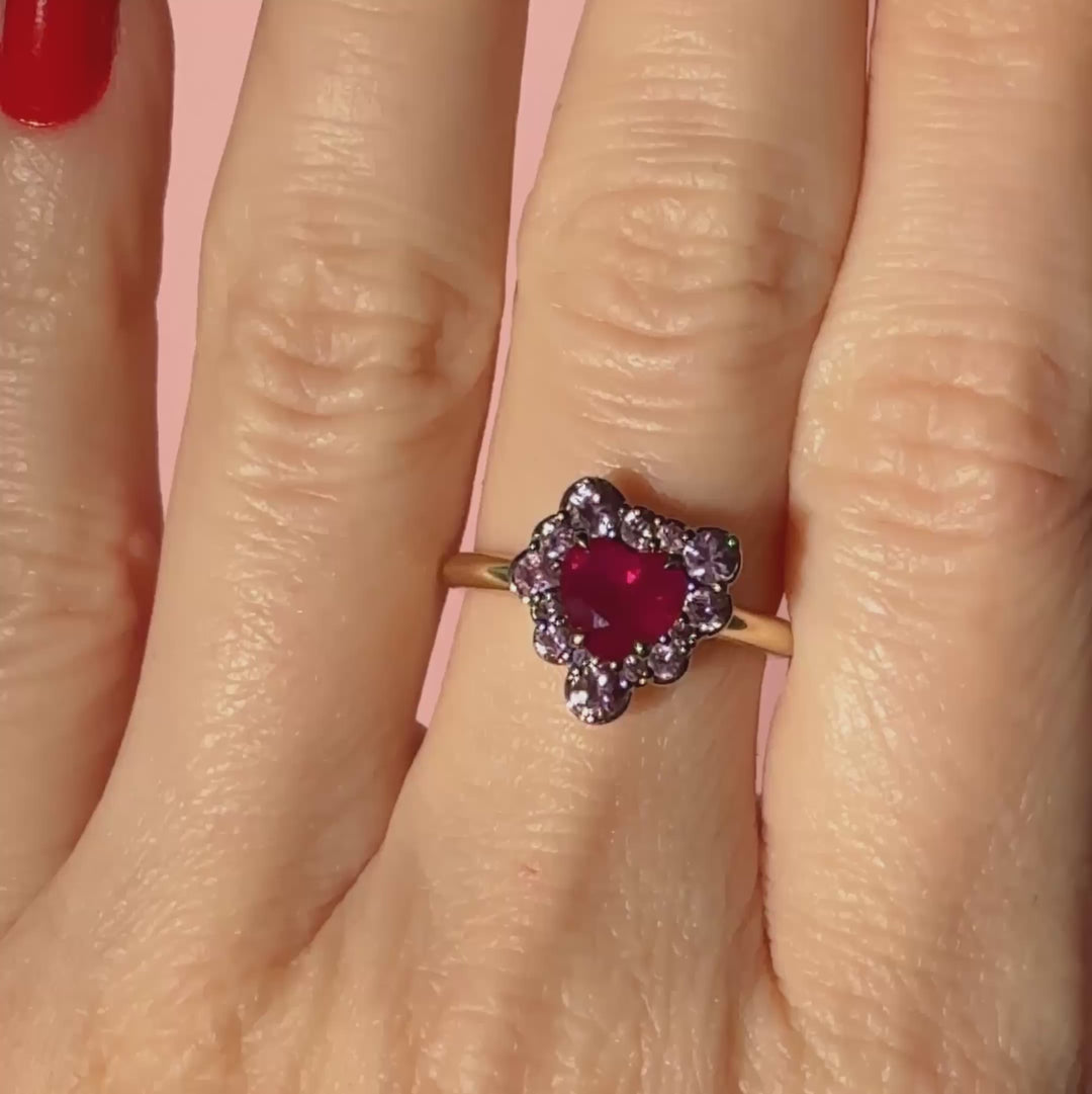 Ruby Heart Bubble Bath Ring