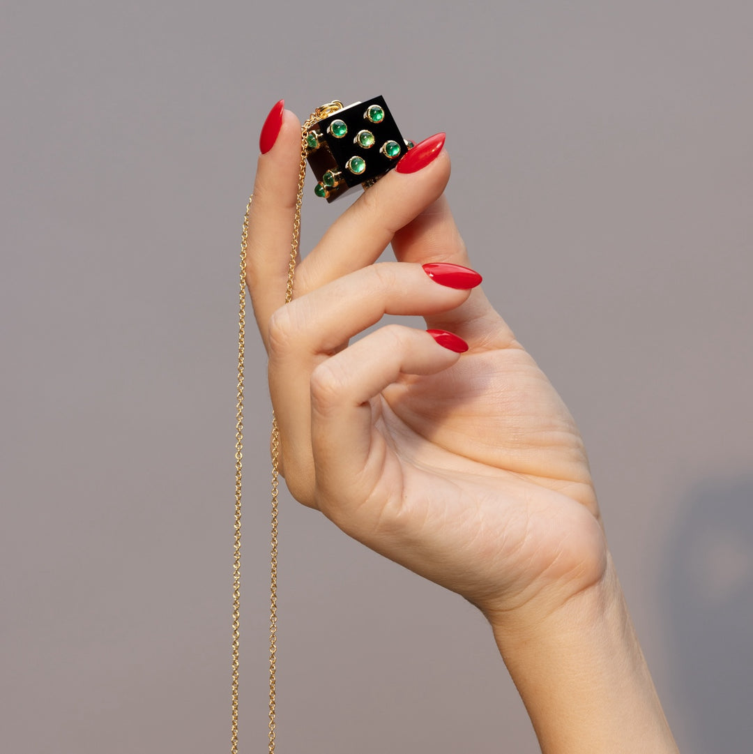 Rachel Quinn x Gemfields Roll of the Dice Necklace