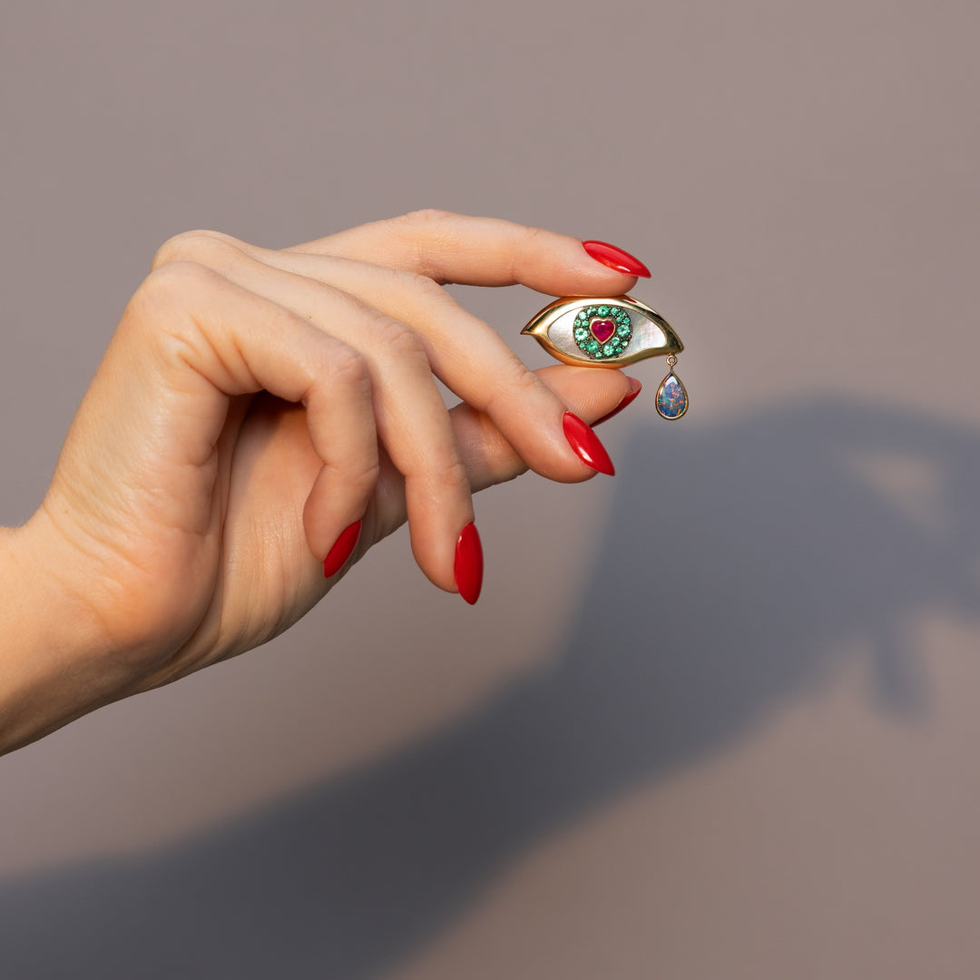 Rachel Quinn x Gemfields Lover's Eye Brooch