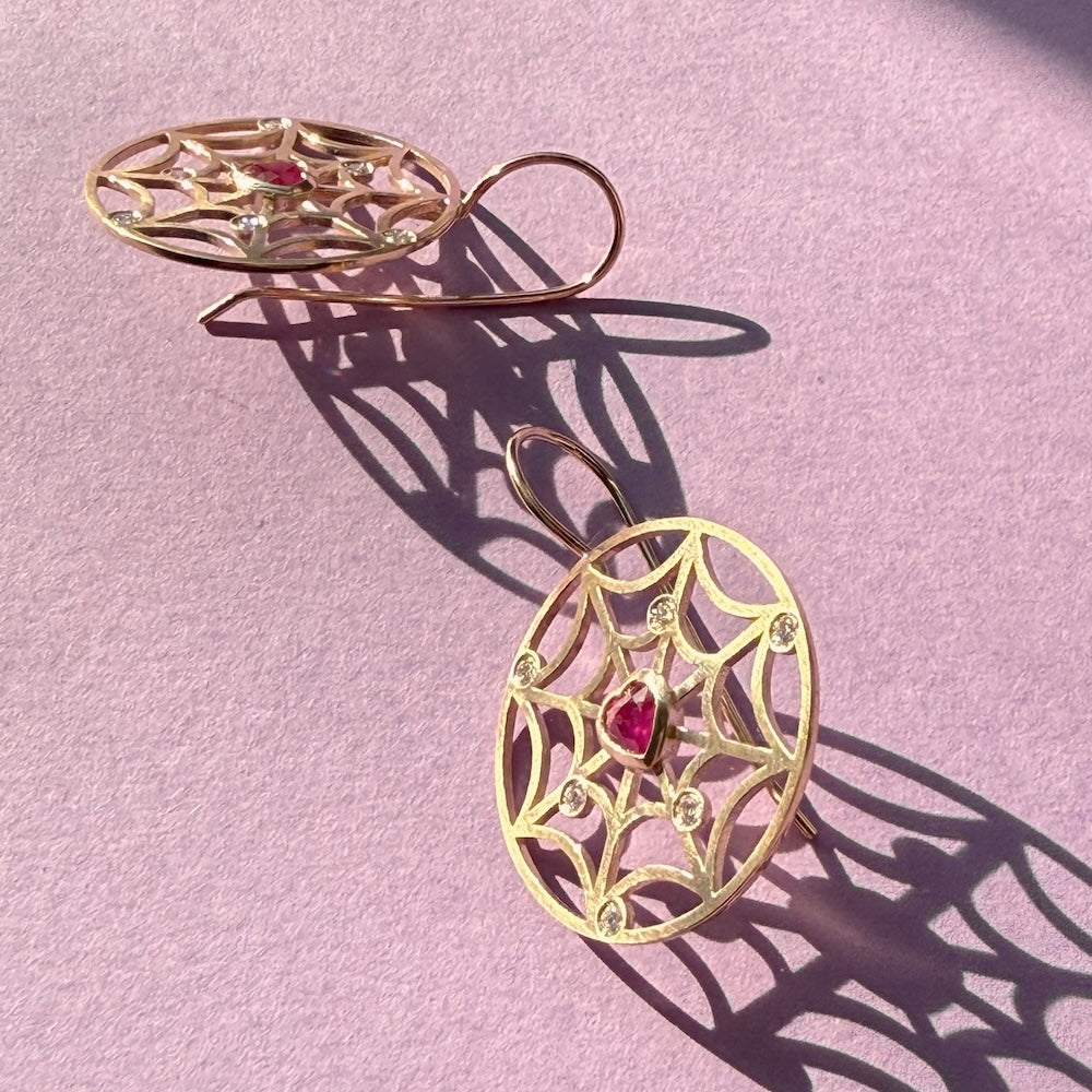 Web of Love Earrings