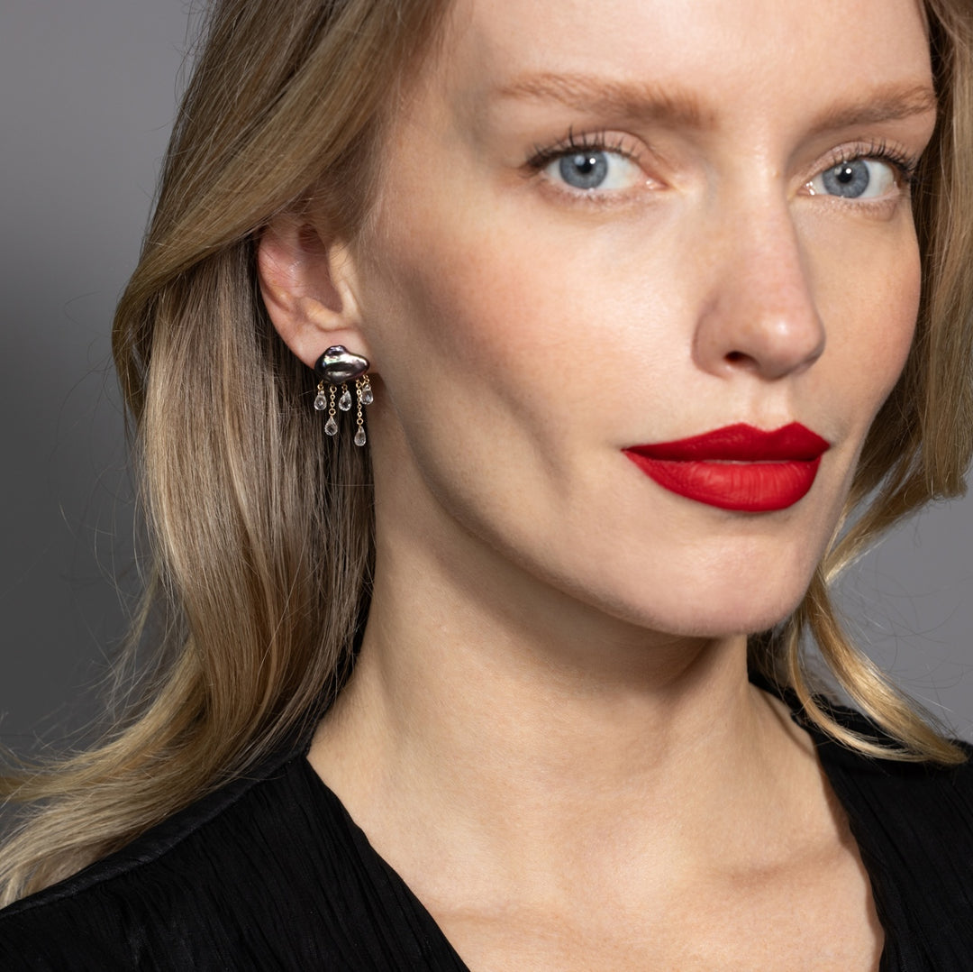 Peacock Monsoon Stud Earrings