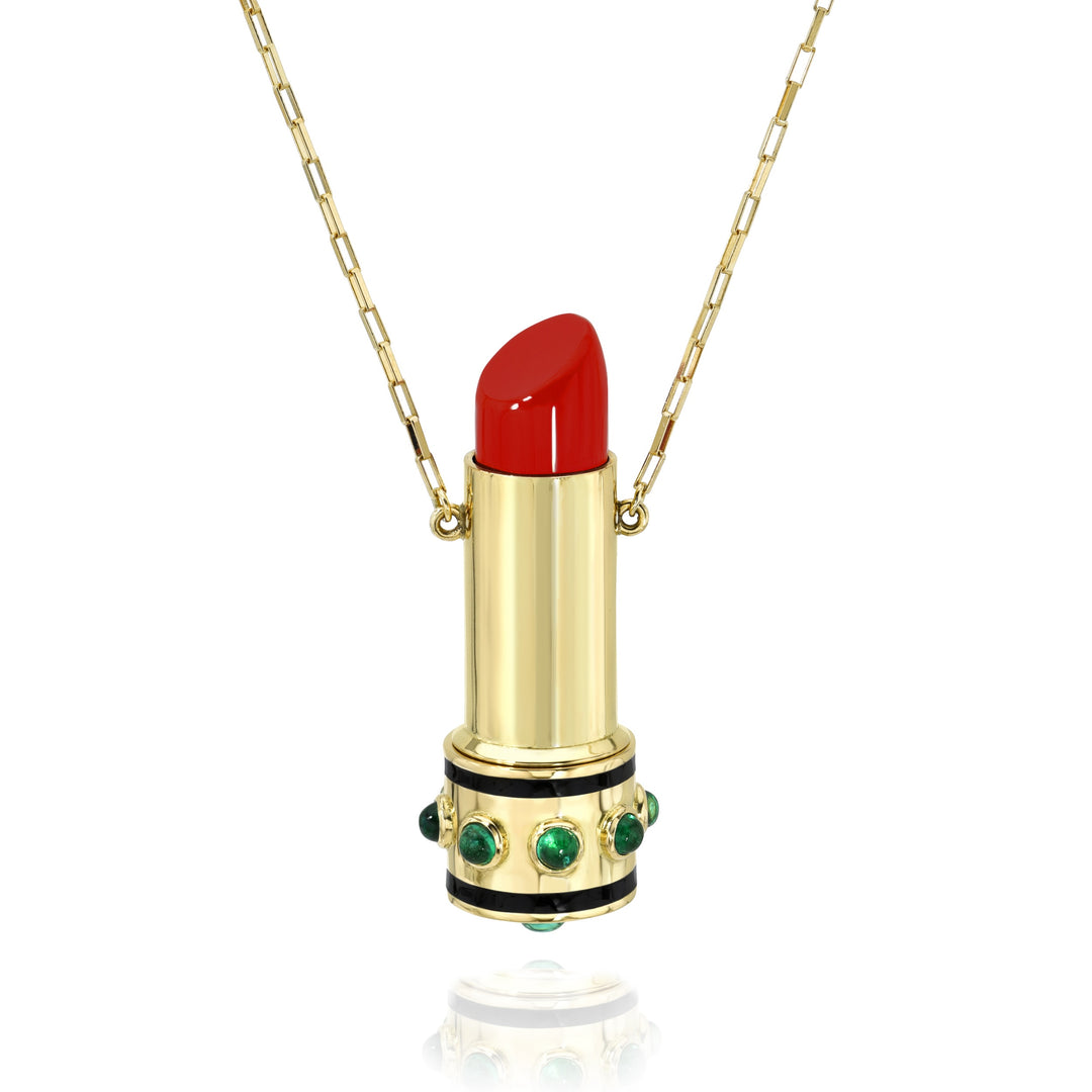 Rachel Quinn x Gemfields Lipstick Locket Necklace