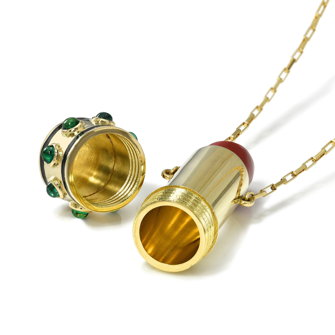 Rachel Quinn x Gemfields Lipstick Locket Necklace