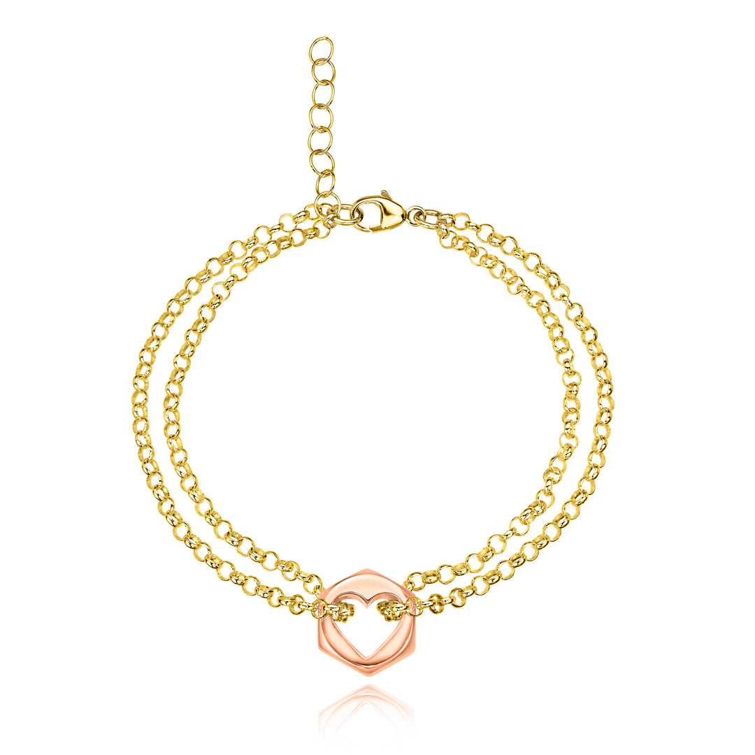 Medium Gold Love Nut Bracelet