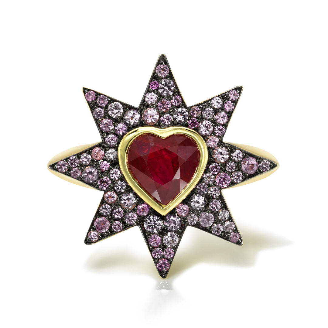 Rachel Quinn x Gemfields Radiant Heart Pinky Ring