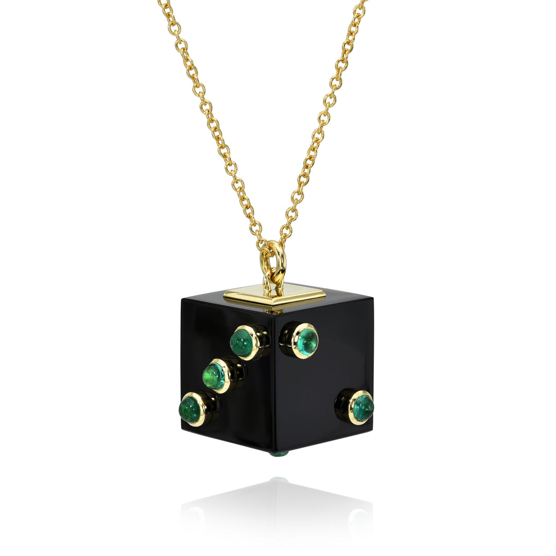 Rachel Quinn x Gemfields Roll of the Dice Necklace