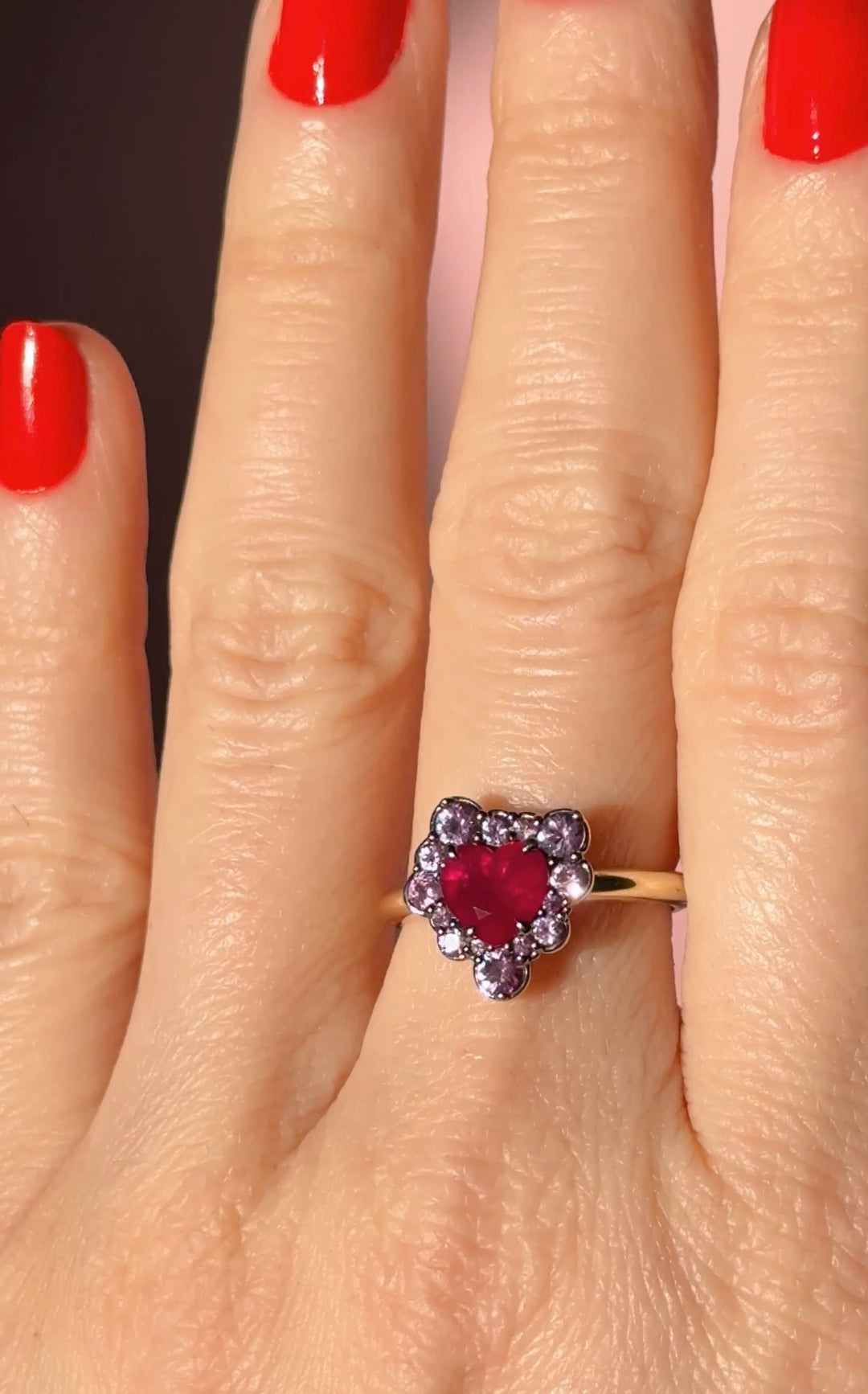 Ruby Heart Bubble Bath Ring