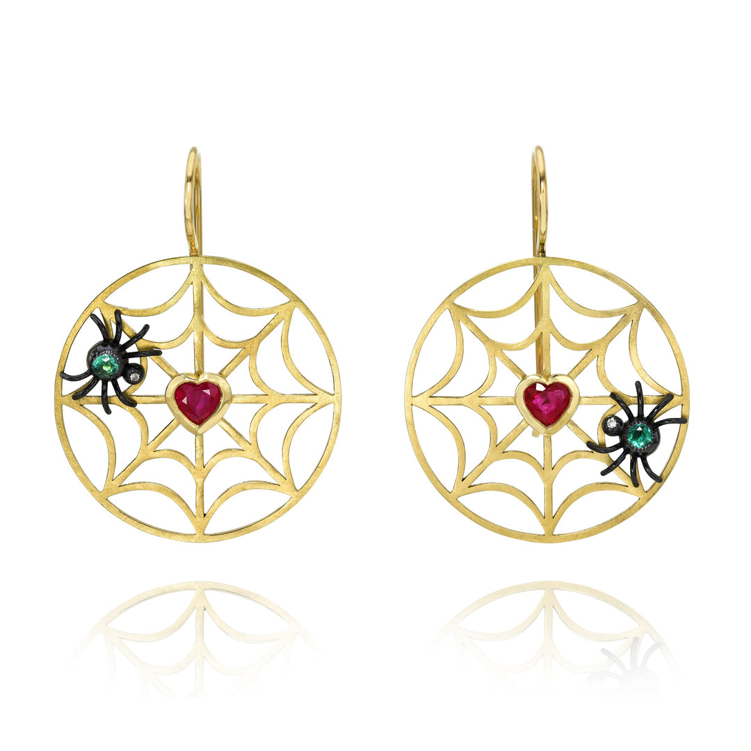 Rachel Quinn x Gemfields Spiderweb Earrings